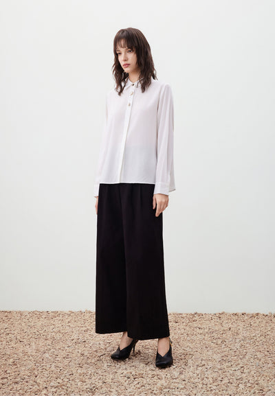 Women Clothing Lyocell Ace Twill Shirt Relaxed Fit