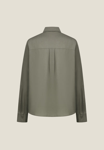 เสื้อเชิ้ตลำลองสำหรับผู้หญิง Relaxed Fit