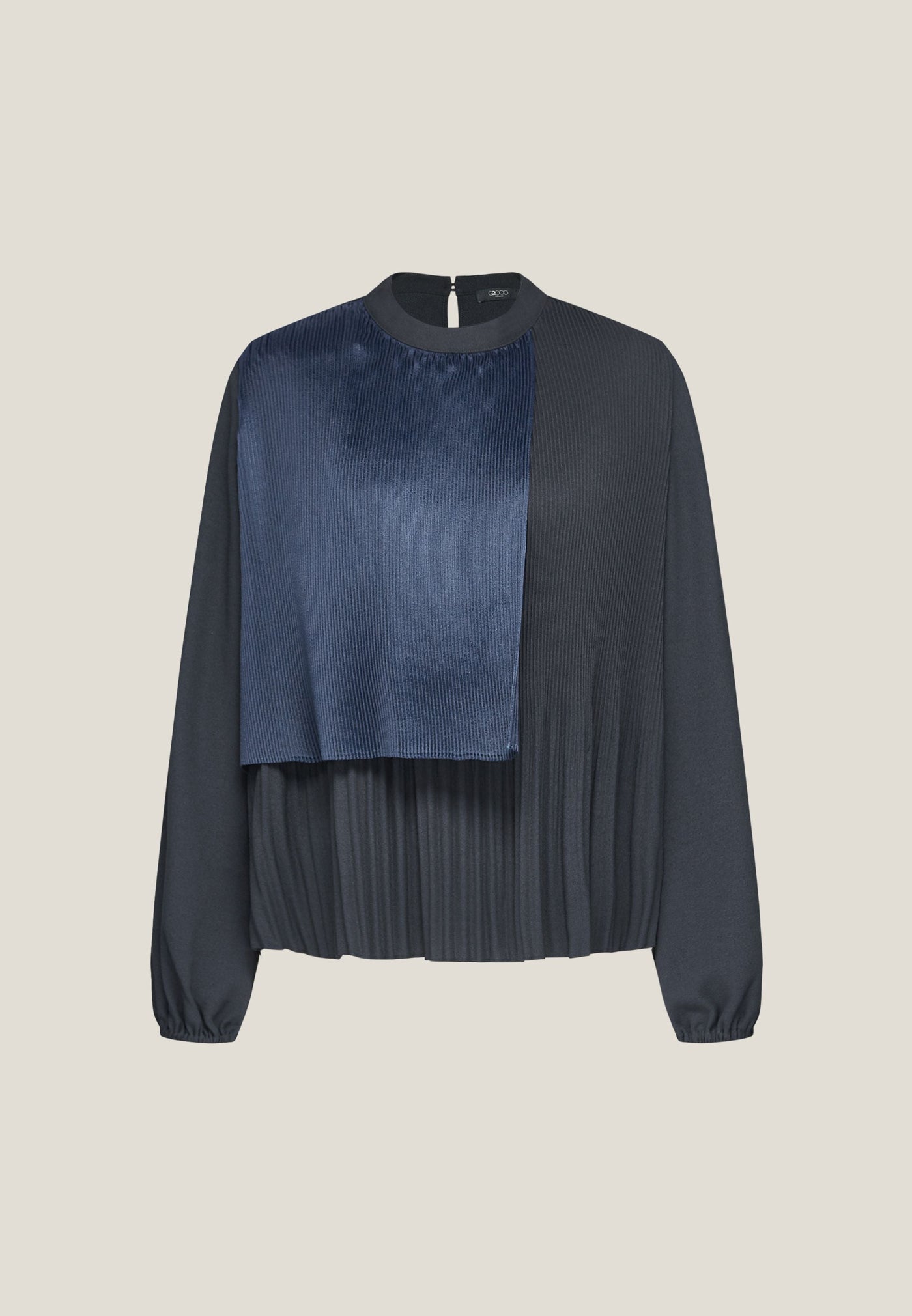 Women Clothing Gradient Pleat Puff Sleeve Blouse Regular Fit