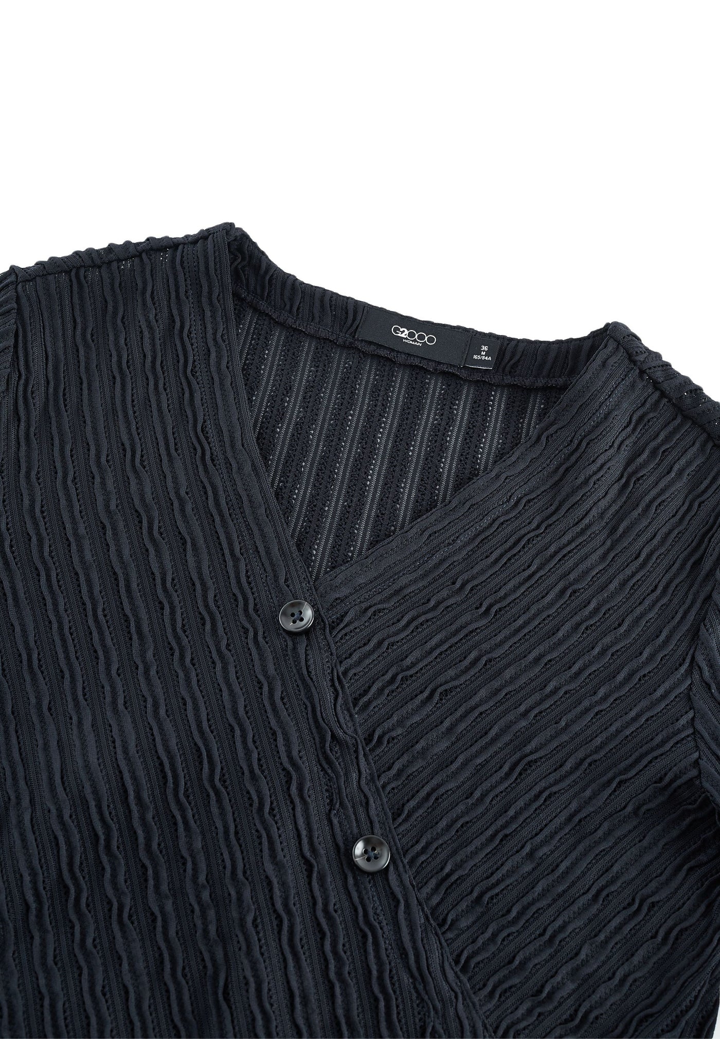 Women Clothing Jacquard Knit Wrap Top Regular Fit