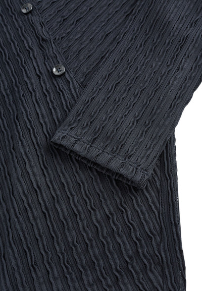 Women Clothing Jacquard Knit Wrap Top Regular Fit