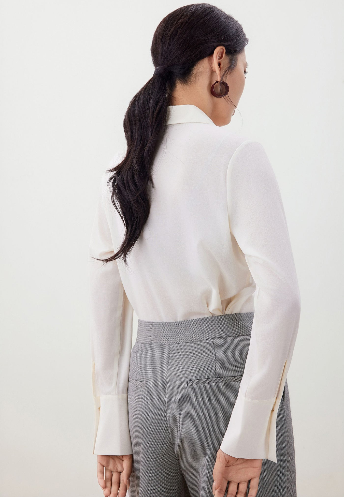 เสื้อเบลาส์สำหรับผู้หญิง Relaxed Fit