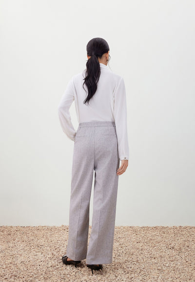 กางเกงสูทสำหรับผู้หญิง Relaxed Straight Leg