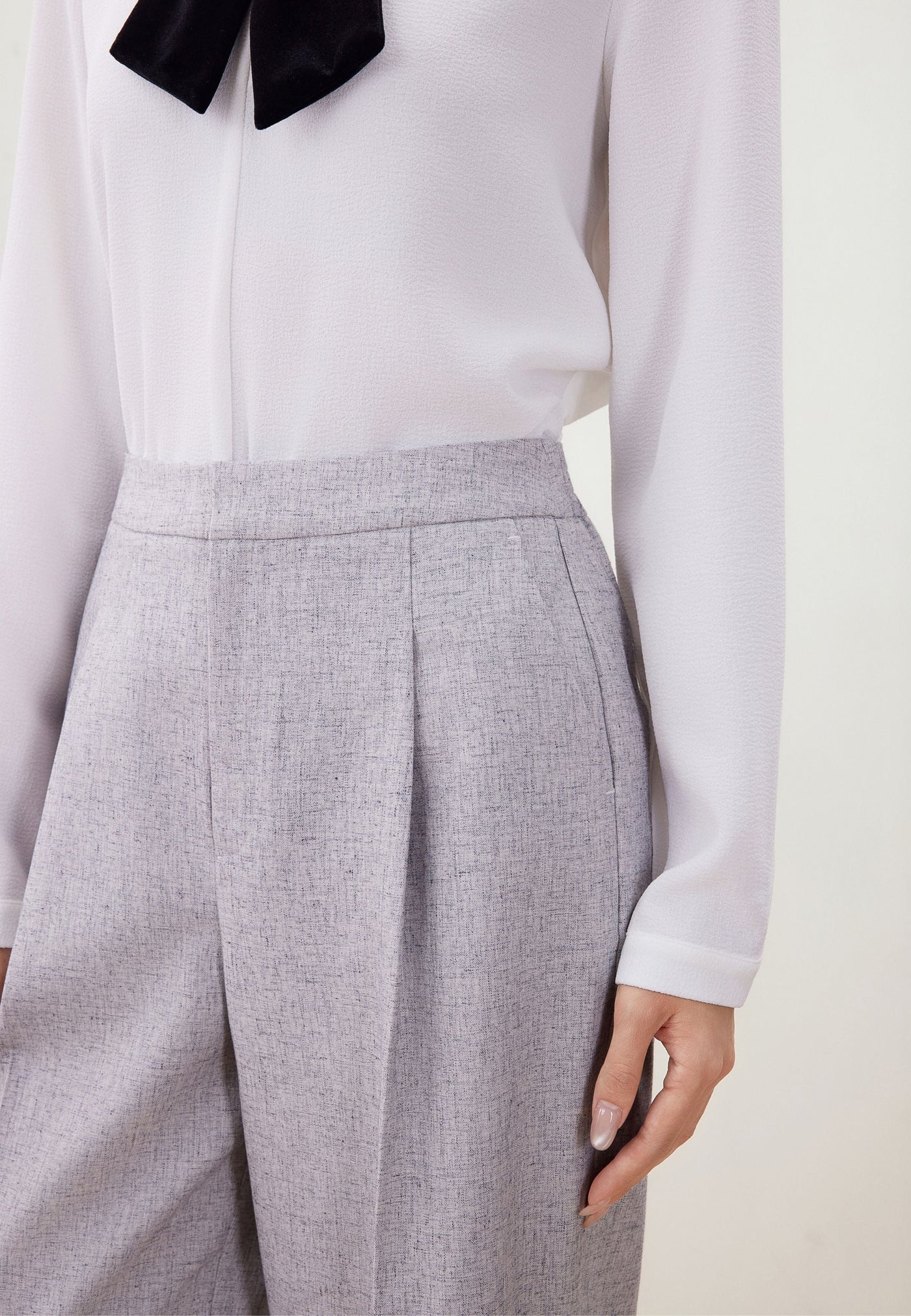 กางเกงสูทสำหรับผู้หญิง Relaxed Straight Leg