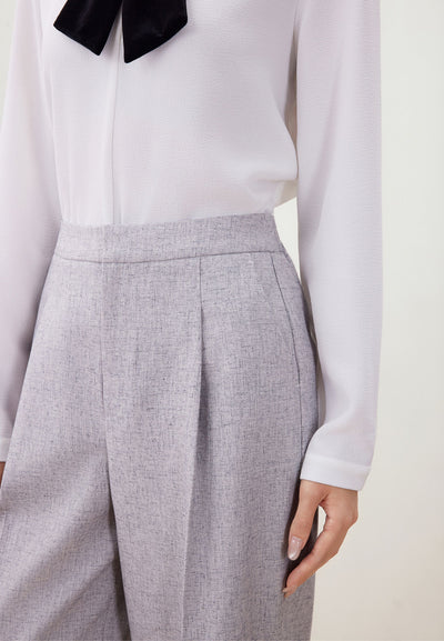กางเกงสูทสำหรับผู้หญิง Relaxed Straight Leg