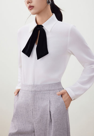 กางเกงสูทสำหรับผู้หญิง Relaxed Straight Leg