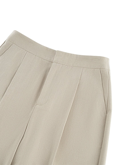 กางเกงสูทสำหรับผู้หญิง Relaxed Straight Leg