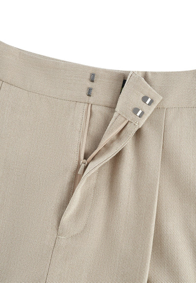 กางเกงสูทสำหรับผู้หญิง Relaxed Straight Leg