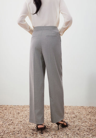 กางเกงสูทสำหรับผู้หญิง Relaxed Straight Leg