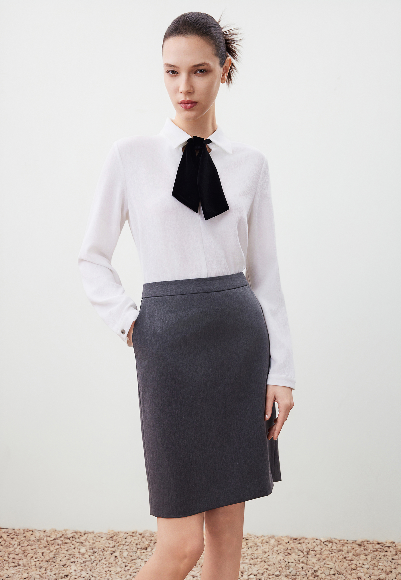 Women Clothing Tailored Pencil Skirt Pencil Skirt Slim Fit