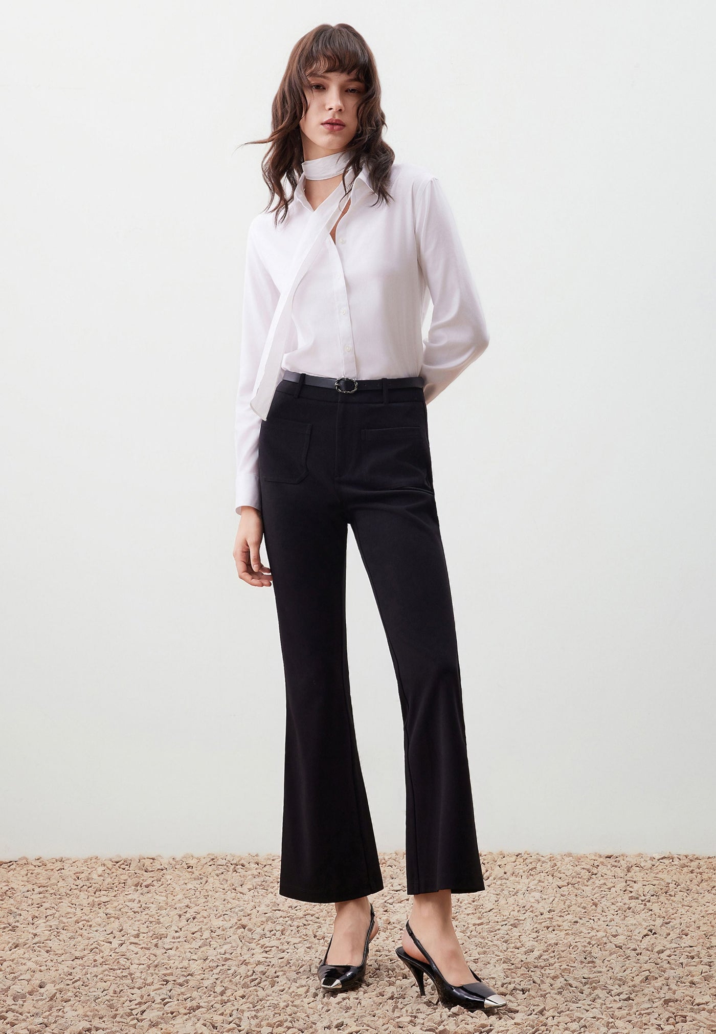 กางเกงขายาวสำหรับผู้หญิง Flare Shape