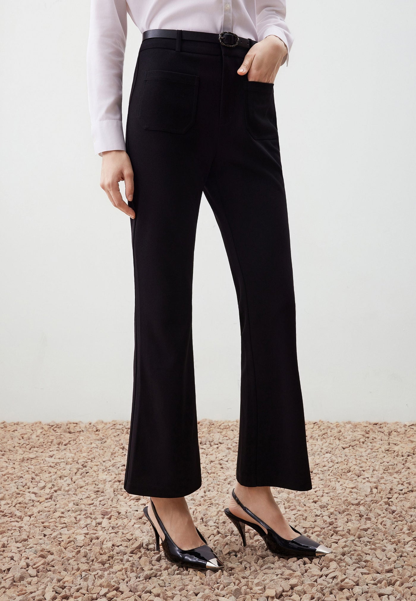 กางเกงขายาวสำหรับผู้หญิง Flare Shape