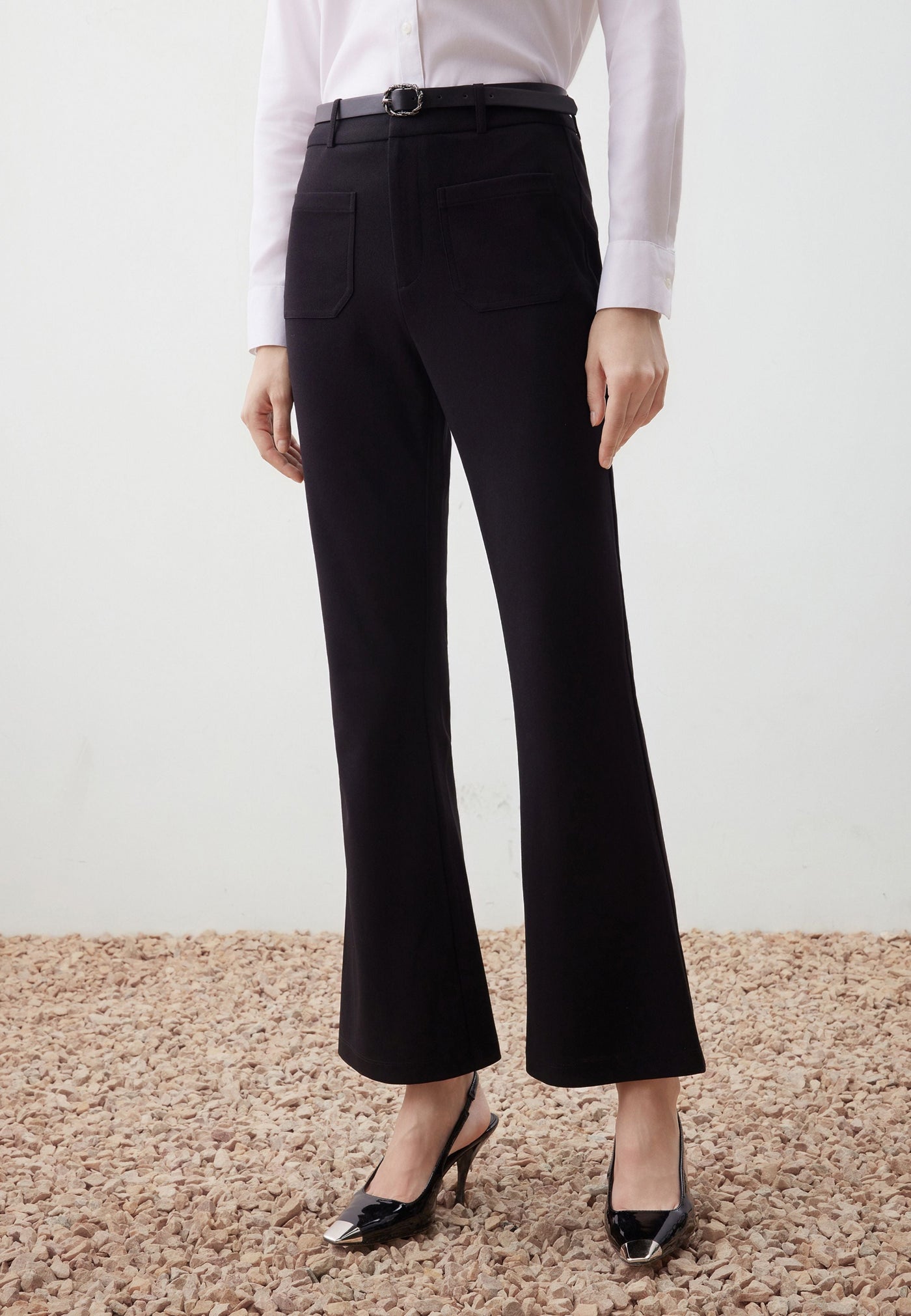 กางเกงขายาวสำหรับผู้หญิง Flare Shape