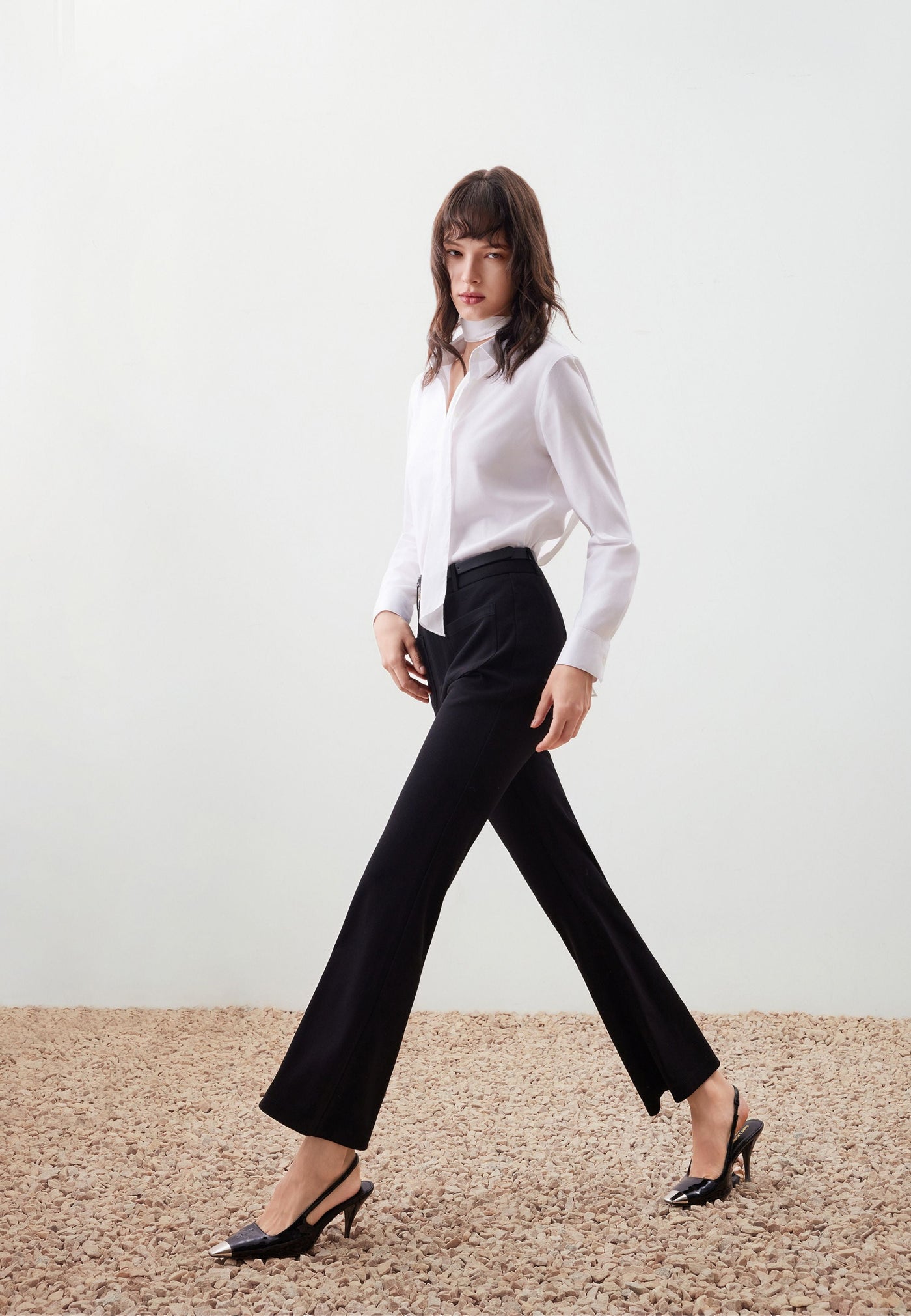 กางเกงขายาวสำหรับผู้หญิง Flare Shape