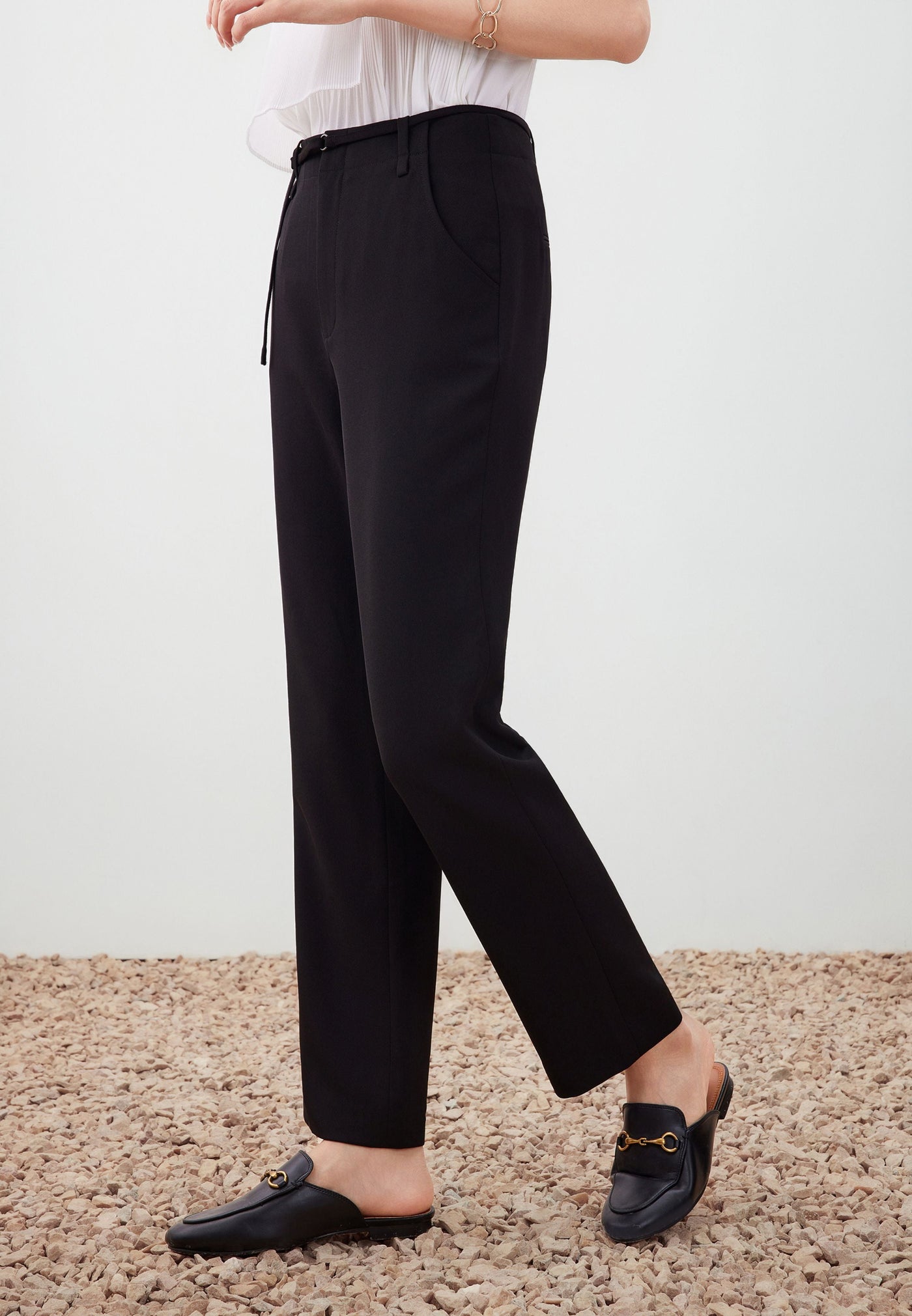 กางเกงขายาวสำหรับผู้หญิง Regular Straight Leg