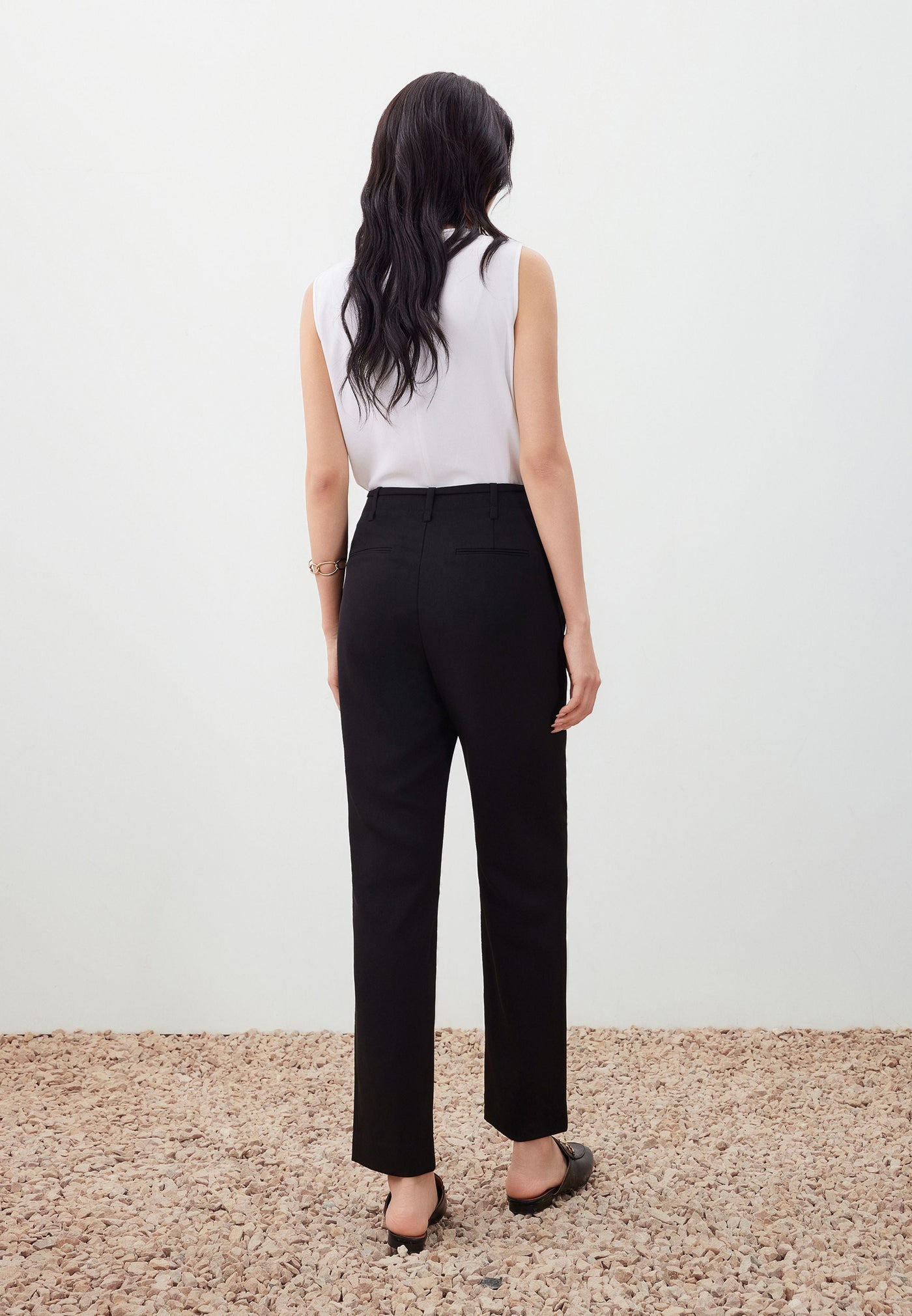 กางเกงขายาวสำหรับผู้หญิง Regular Straight Leg