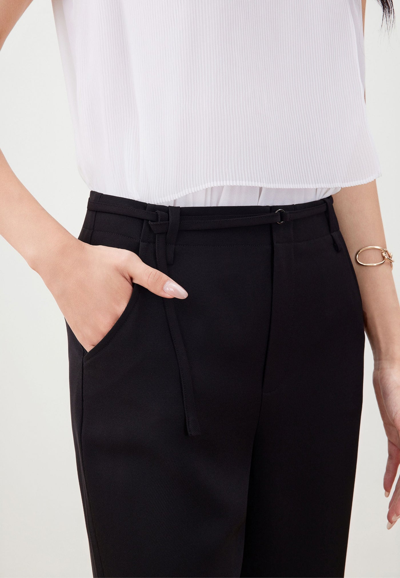 กางเกงขายาวสำหรับผู้หญิง Regular Straight Leg