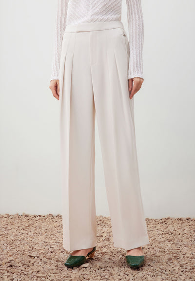 กางเกงขายาวสำหรับผู้หญิง Relaxed Straight Leg