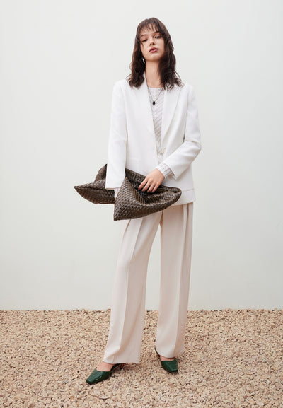 กางเกงขายาวสำหรับผู้หญิง Relaxed Straight Leg