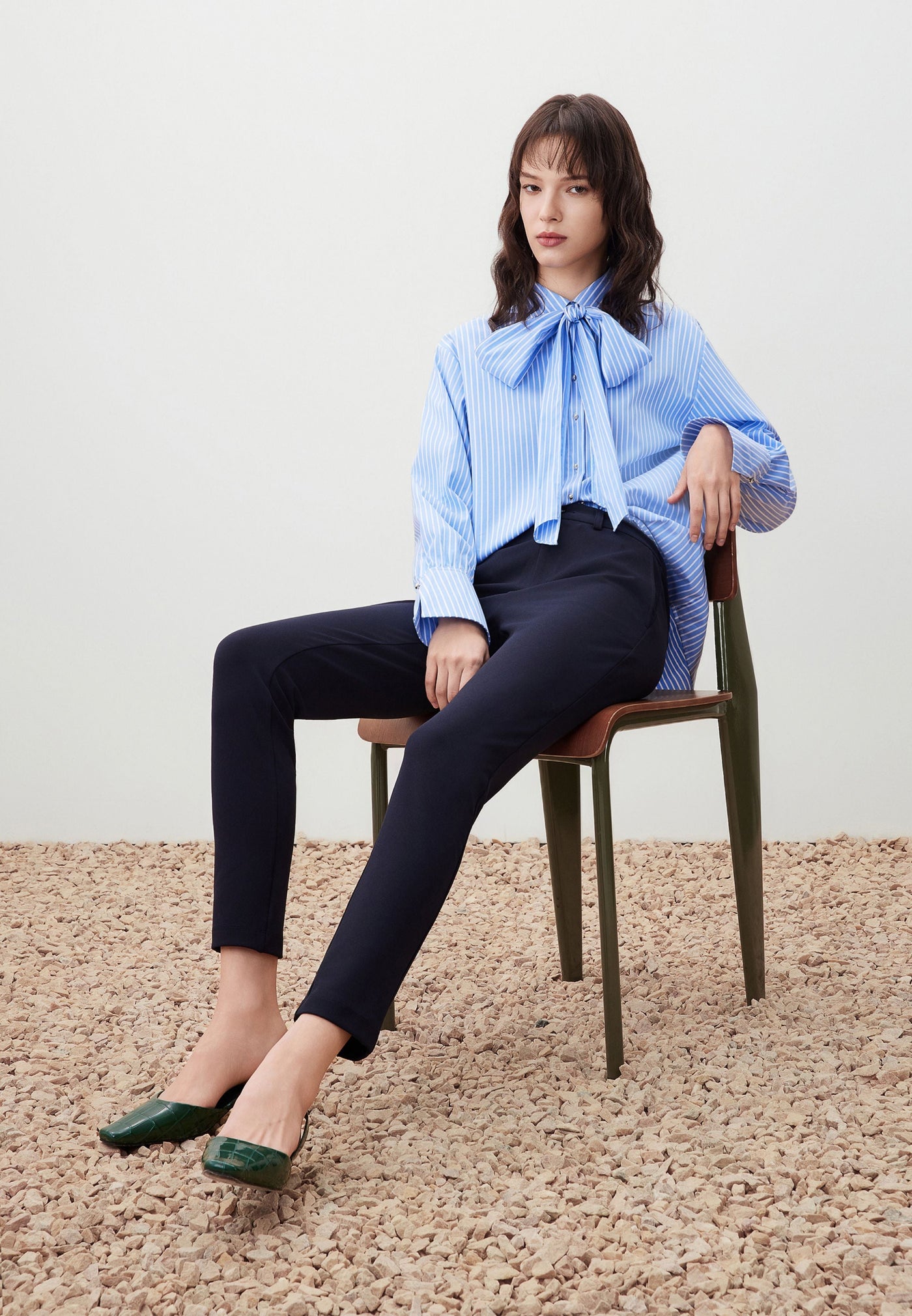 กางเกงขายาวสำหรับผู้หญิง Skinny Shape