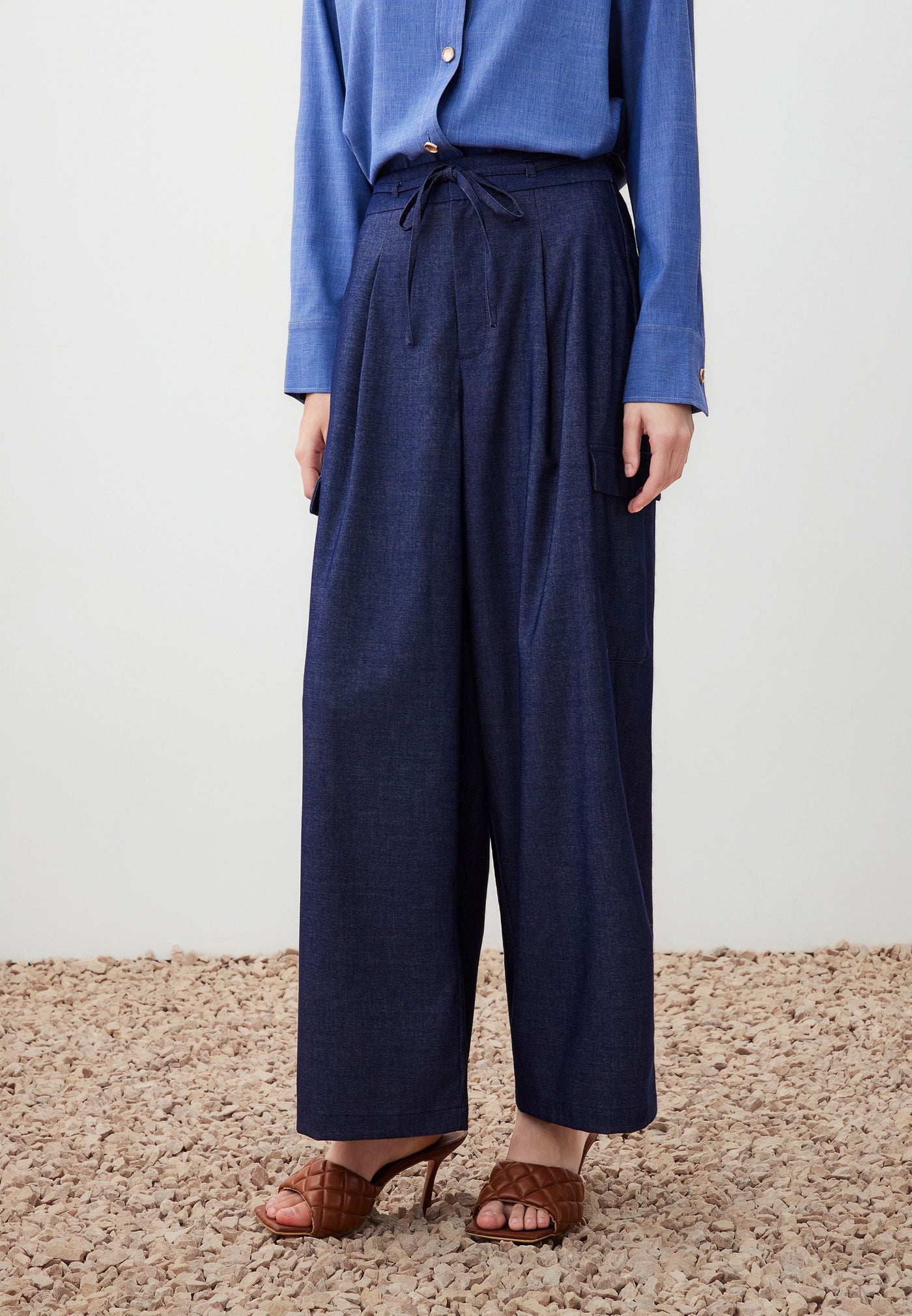 กางเกงขายาวสำหรับผู้หญิง Wide leg