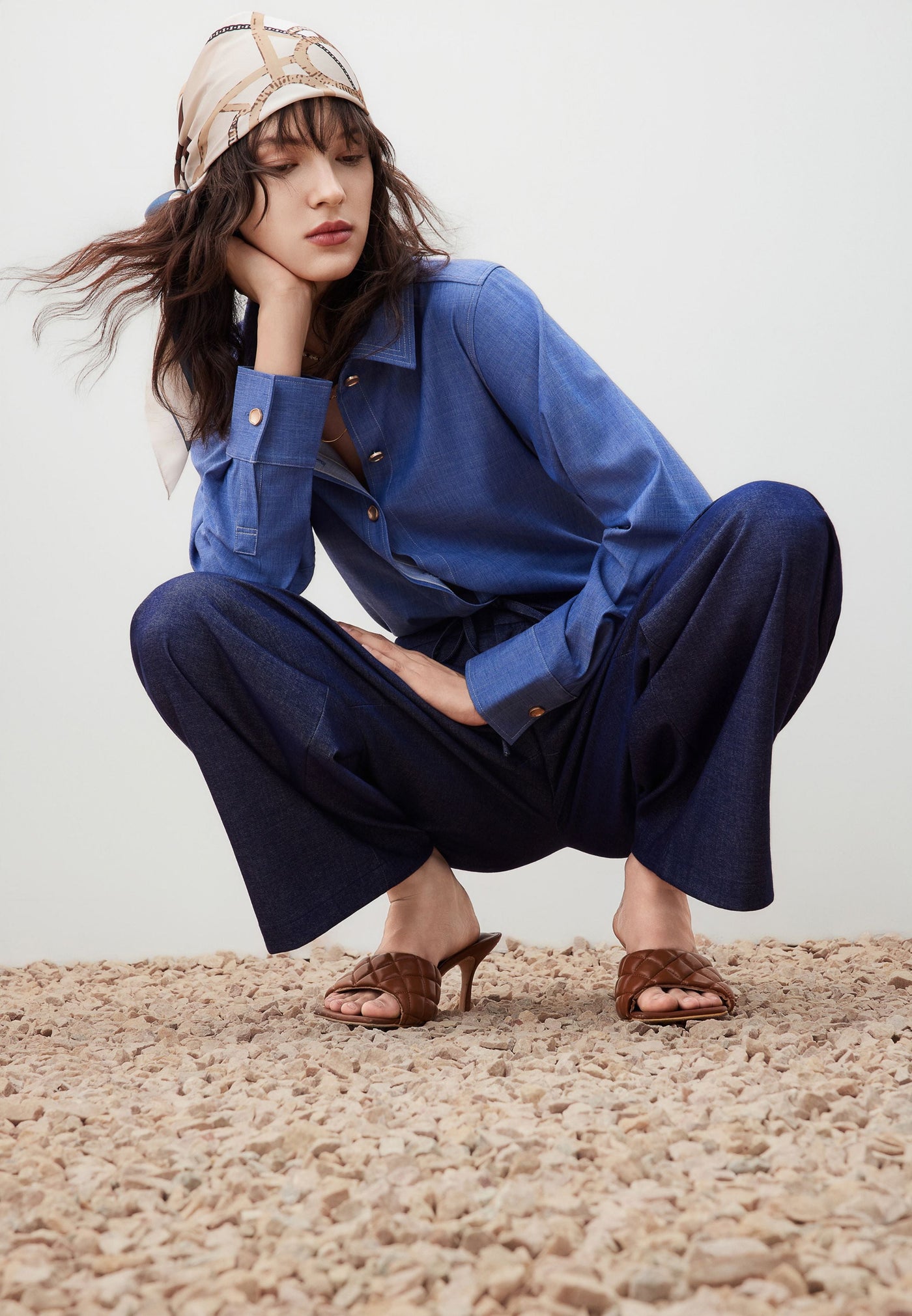 กางเกงขายาวสำหรับผู้หญิง Wide leg