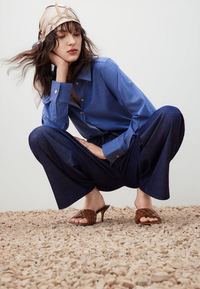 กางเกงขายาวสำหรับผู้หญิง Wide leg