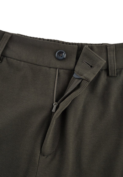 Women Clothing Pique Knit Relaxed Pants Straight Leg