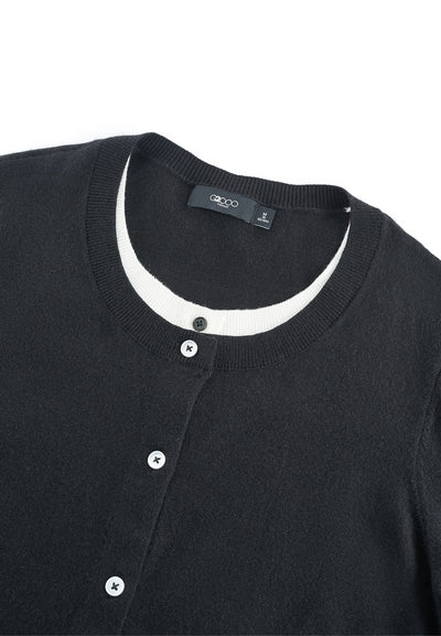 Women Clothing 2-in-1 Layered Cardigan Regular Fit