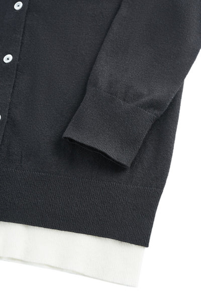Women Clothing 2-in-1 Layered Cardigan Regular Fit
