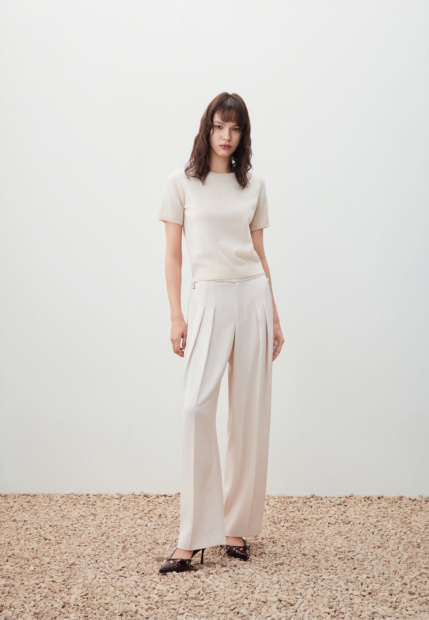 Women Clothing Sequin Yarn Top Regular Fit