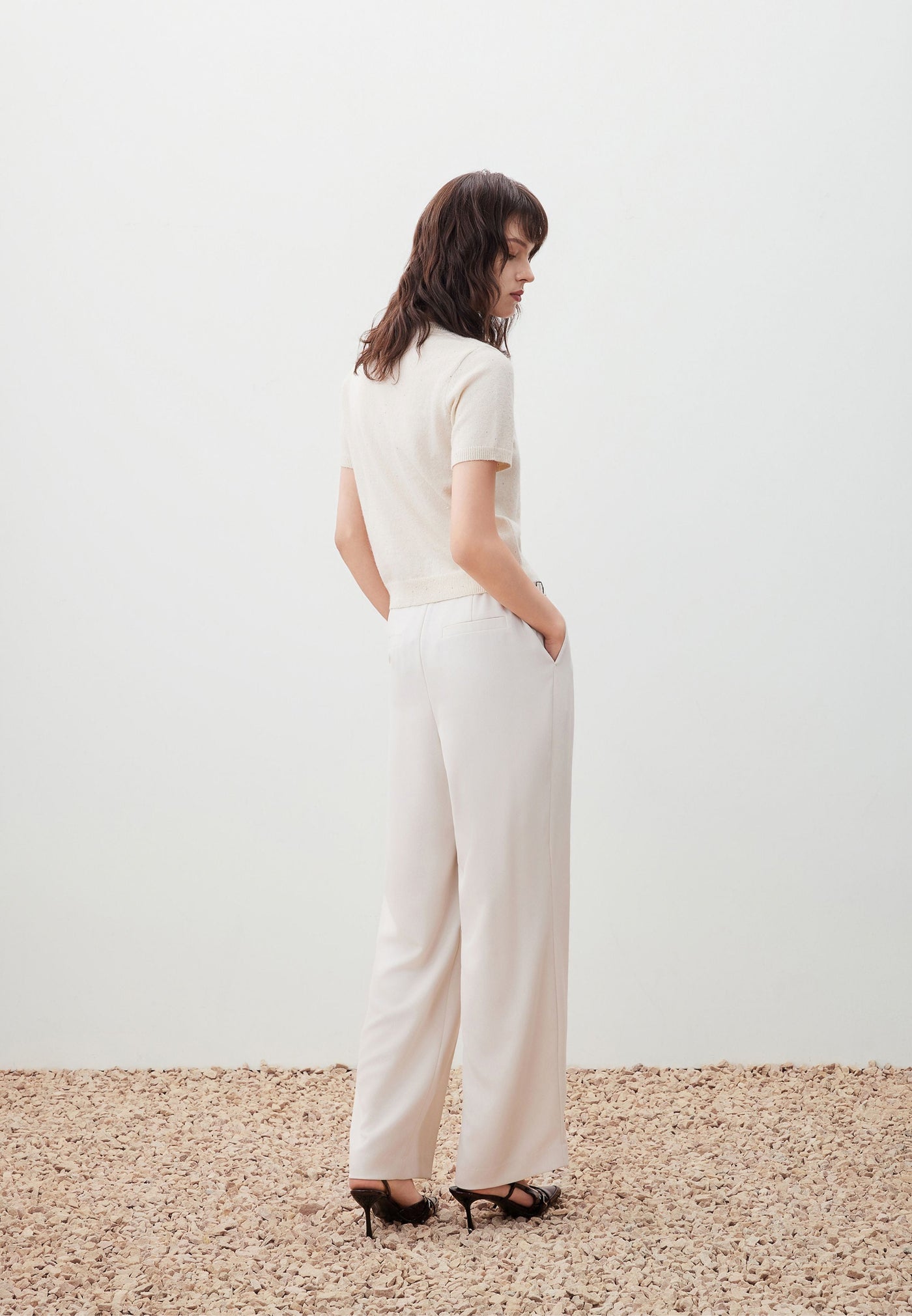 Women Clothing Sequin Yarn Top Regular Fit