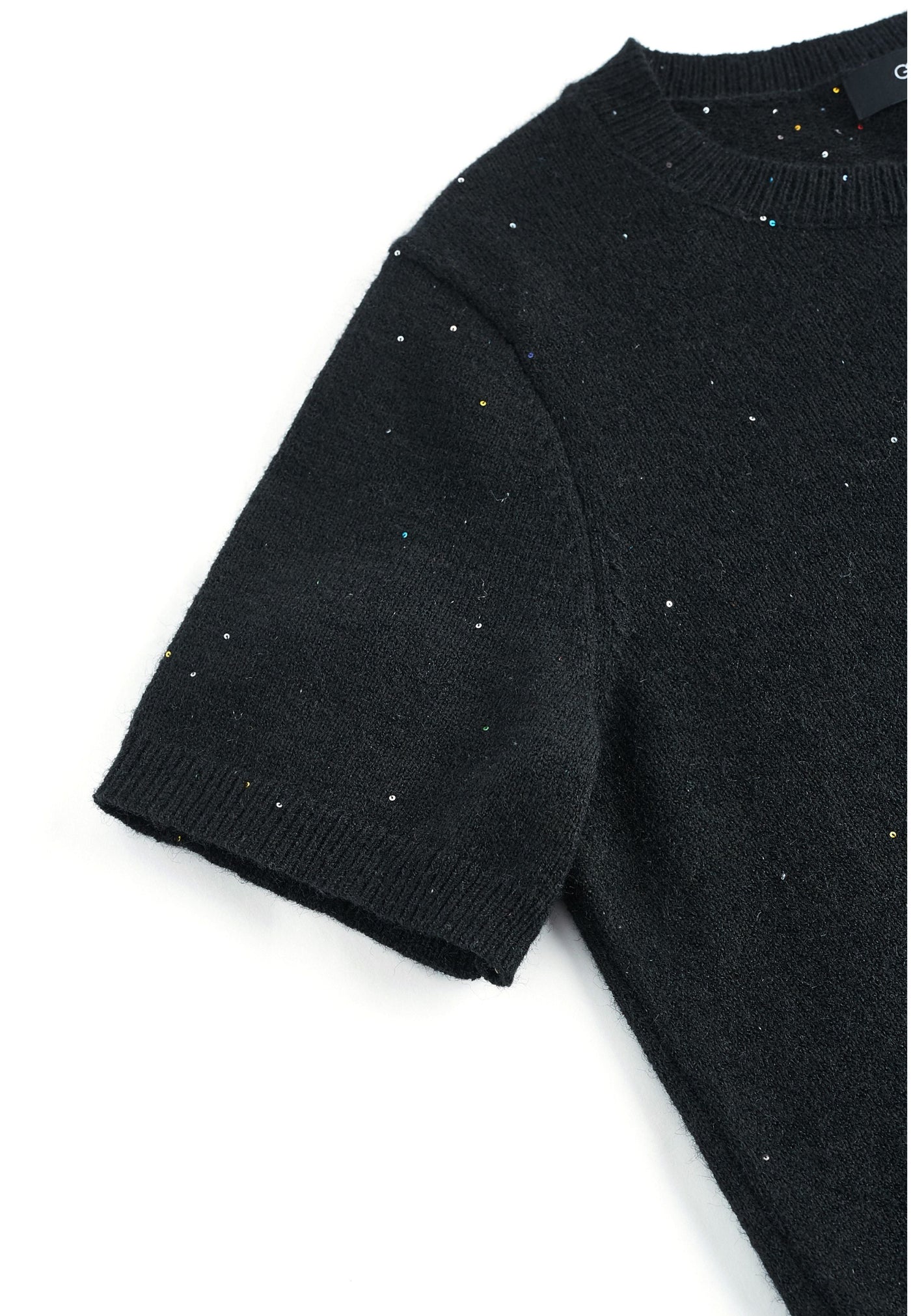 Women Clothing Sequin Yarn Top Regular Fit