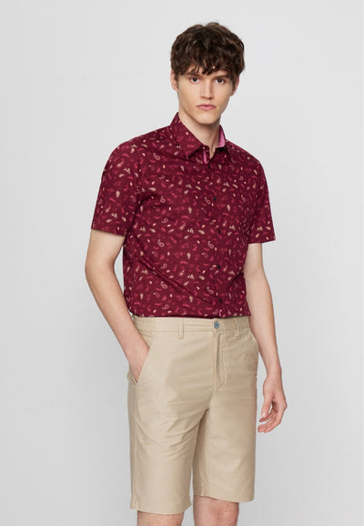 Dry Light + Sweat-Wicking Twill Formal Shirt Men Smart Fit - Red
