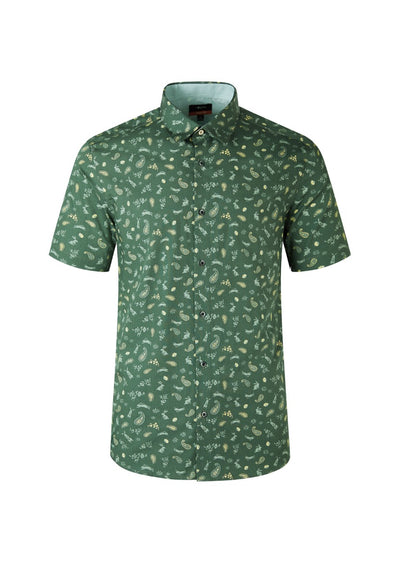 เสื้อเชิ้ตผู้ชาย ทรงสมาร์ทฟิต - สีเขียว