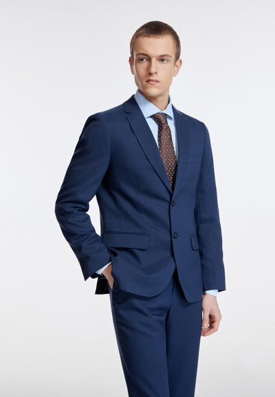 Nathan Plainweave Suit Blazer Men Slim Fit - Navy