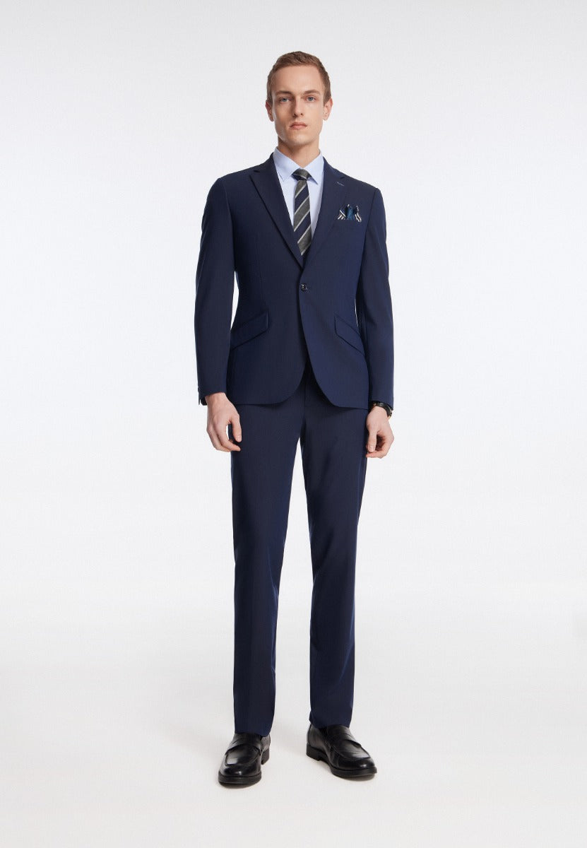 Nathan Plainweave Suit Blazer Men Slim Fit - Navy