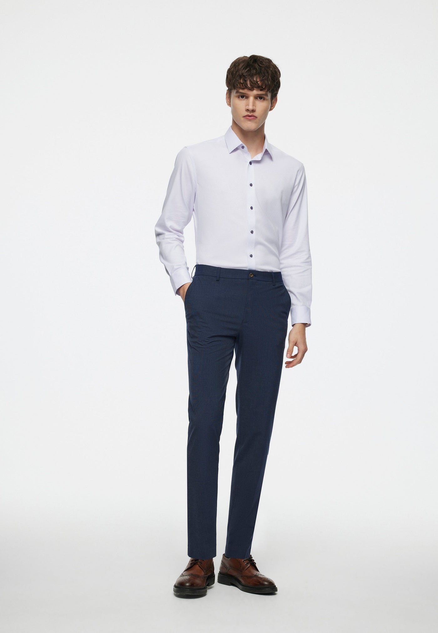 Mennicolas - Non-Iron Cotton Stretch Shirt Smart Fit