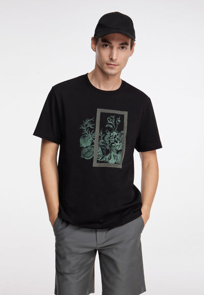 Reeves Jersey Tee Men Relaxed Fit - Black
