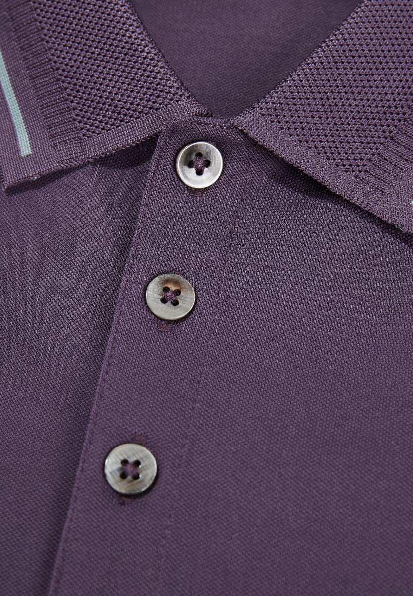 Merek Pique Polo Men Smart Fit - Purple