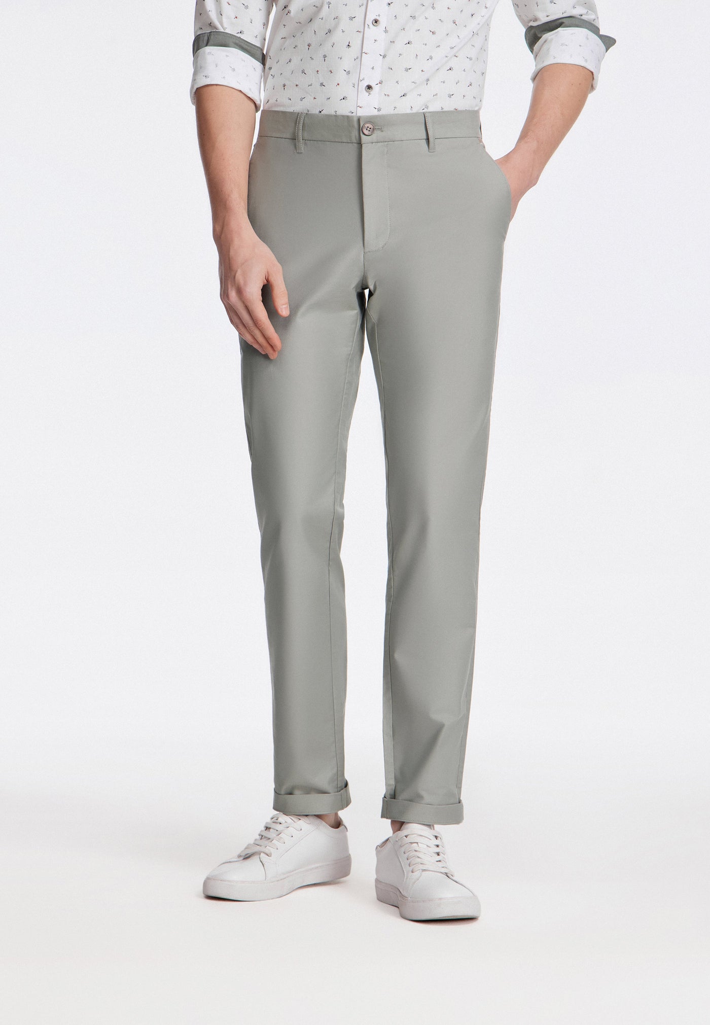Mencody - Soft Cotton Rich Causal Pants Extra Slim Fit