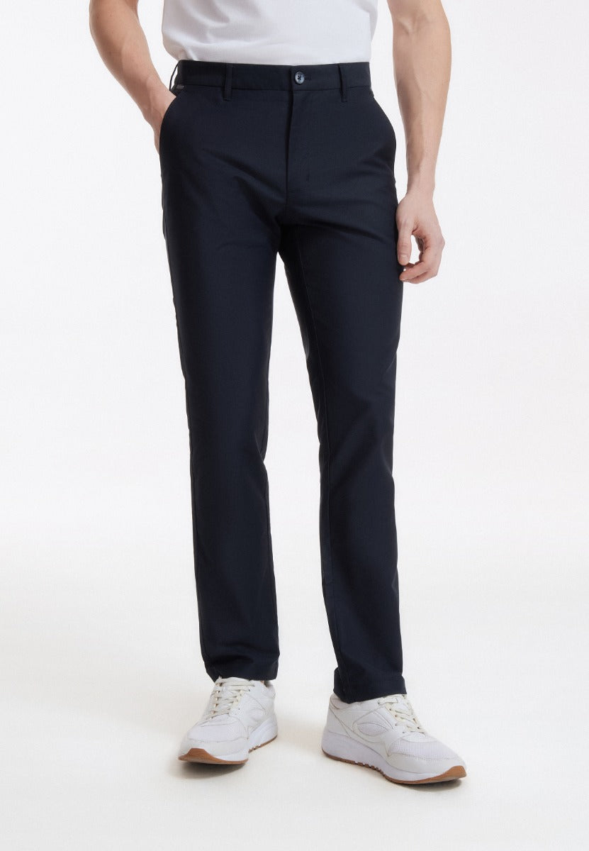 Cody - Soft Cotton Rich Causal Pants Men Extra Slim Fit - Navy